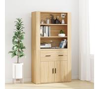 Buffet Haut Bois d'Ingénierie Armoire de Rangement Salon Multicolore vidaXL