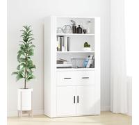 Buffet Haut Bois d'Ingénierie Armoire de Rangement Salon Multicolore vidaXL