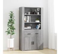 Buffet Haut Bois d'Ingénierie Armoire de Rangement Salon Multicolore vidaXL