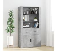 Buffet Haut Bois d'Ingénierie Armoire de Rangement Salon Multicolore vidaXL