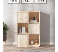 Buffet haut - Bois Massif - Pin - 2 portes - 74x35x117 cm - Salon