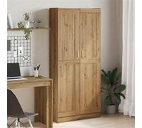 vidaXL Buffet haut Chêne artisanal – Bois d'ingénierie 82,5×30,5×185 cm – Multicolore