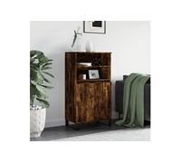 Buffet haut Chêne fumé 60x36x110 cm Bois d'ingénierie831497