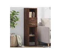 vidaXL Buffet haut chêne marron 30x42,5x124 cm bois d'ingénierie