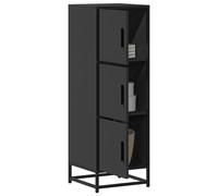 Buffet haut chêne marron 35,5x35x106,5 cm bois ingénierie métal vidaXL