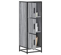 Buffet haut chêne marron 35,5x35x106,5 cm bois ingénierie métal vidaXL