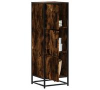 Buffet haut chêne marron 35,5x35x106,5 cm bois ingénierie métal vidaXL