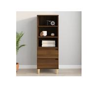 Buffet haut Chêne marron 40x36x110 cm Bois d'ingénierie821243