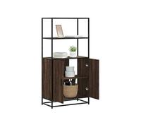 Buffet Haut Armoire avec Rangement Salon Bois d'Ingénierie et Métal vidaXL
