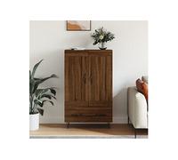 Buffet haut chêne marron 69,5x31x115 cm bois d'ingénierie830323