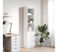 Buffet haut chêne noir 37,5x35x180 cm bois d'ingénierie armoire vidaXL