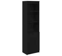 vidaXL Buffet haut 3328463 en bois d'ingénierie chêne noir 50x35x180 cm