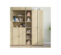 Buffet haut chêne sonoma 30x41x185 cm bois d ingénierie