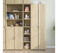 vidaXL Buffet haut Chêne Sonoma Bois d'ingénierie 30x41x185 cm Marron