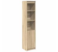 Buffet haut chêne sonoma 37,5x35x180 cm bois d ingénierie
