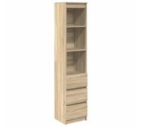 Buffet haut chêne sonoma 37,5x35x180 cm bois d ingénierie