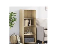 vidaXL Highboard chêne Sonoma 50x41x124 cm Matériau dérivé du bois