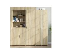 vidaXL Buffet haut armoire de rangement organisateur intérieur en bois d'ingénierie
