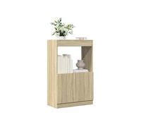 vidaXL Buffet haut chêne sonoma 63x33x100 cm bois d'ingénierie Marron