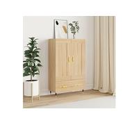 vidaXL Buffet haut chêne sonoma 69,5x31x115 cm bois d'ingénierie 830303