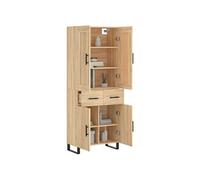 Buffet haut Chêne sonoma 69,5x34x180 cm Bois d'ingénierie