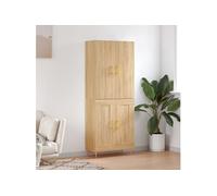 Buffet haut Chêne sonoma 69,5x34x180 cm Bois d'ingénierie
