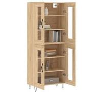 Vidaxl Buffet Haut Chêne Sonoma 69,5x34x180 Cm Bois D'ingénierie Multicolore