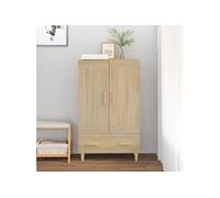 Vidaxl Buffet Haut Chêne Sonoma 70x31x115 Cm Bois D'ingénierie Marron