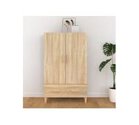 Buffet haut Chêne sonoma 70x31x115 cm Bois d ingénierie