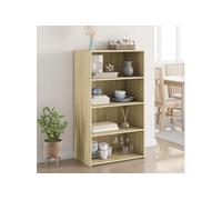 Vidaxl Buffet Haut Chêne Sonoma 70x41x124 Cm Bois D'ingénierie Marron