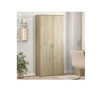 vidaXL Buffet Haut chêne Sonoma 80x35x180 cm Bois d'ingénierie, Buffet, Meuble de Rangement, Armoire Haute, Armoire, Armoire latérale, Meuble de Salon