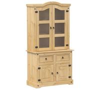 Buffet Haut Cuisine, Armoire de Cuisine Meuble de Rangement Corona 100x48,5x179 cm Bois Massif de pin