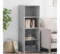 Buffet Haut de Cuisine Gris Béton Moderne en Bois d'Ingénierie, Meuble de Rangement Élégant pour Salon et Salle à Manger, Dimensions 45x41x124 cm, Design Contemporain et Pratique