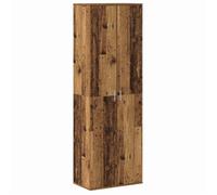 Vidaxl Highboard Bois Ancien 60x35x180 Cm Bois Ingénierie