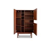 Buffet haut en bois teinte noyer Pillar