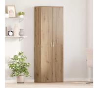 Buffet haut en chêne artisanal 60 x 35 x 180 cm - En bois avec étagères - Étagère moderne pour salon, bureau - Rangement spacieux