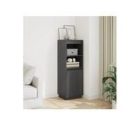 Buffet haut Gris 37x34x110 cm Bois massif de pin813517