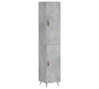 Buffet haut Gris béton 34,5x34x180 cm Bois d ingénierie