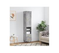 Buffet haut Gris béton 34,5x34x180 cm Bois d'ingénierie3200245