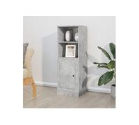 Buffet haut gris béton 36x35,5x103,5 cm bois d ingénierie
