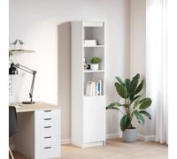 Buffet haut gris béton 37,5x35x180 cm bois d'ingénierie armoire vidaXL