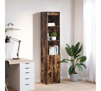 Buffet haut gris béton 37,5x35x180 cm bois d'ingénierie armoire vidaXL