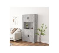 Buffet haut Gris béton Bois d'ingénierie3185355
