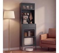 Mendler Buffet Haut HWC-P99 182 x 54 x 40 cm, Anthracite