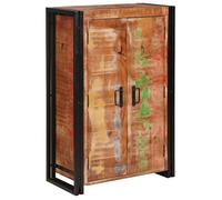 vidaXL Highboard / Buffet haut avec portes Marron en bois recyclé massif et métal – Style indus