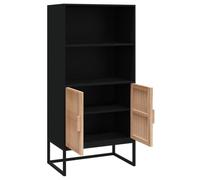 Buffet haut - Lisa-Boutique - 84399 - Noir - Bois d'ingénierie - Style scandinave moderne