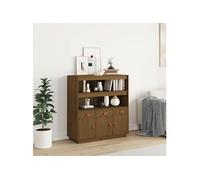 Buffet haut Marron miel 100x40x108,5 cm Bois massif de pin820165