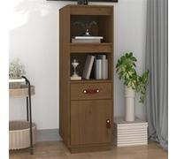 Vidaxl Buffet Haut Marron Miel 34x40x108,5 Cm Bois Massif De Pin Multicolore