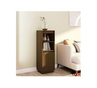 Buffet haut Marron miel 37x34x110 cm Bois massif de pin813518