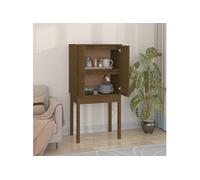vidaXL Buffet haut 821747 Marron miel 60x40x120 cm Bois massif de pin